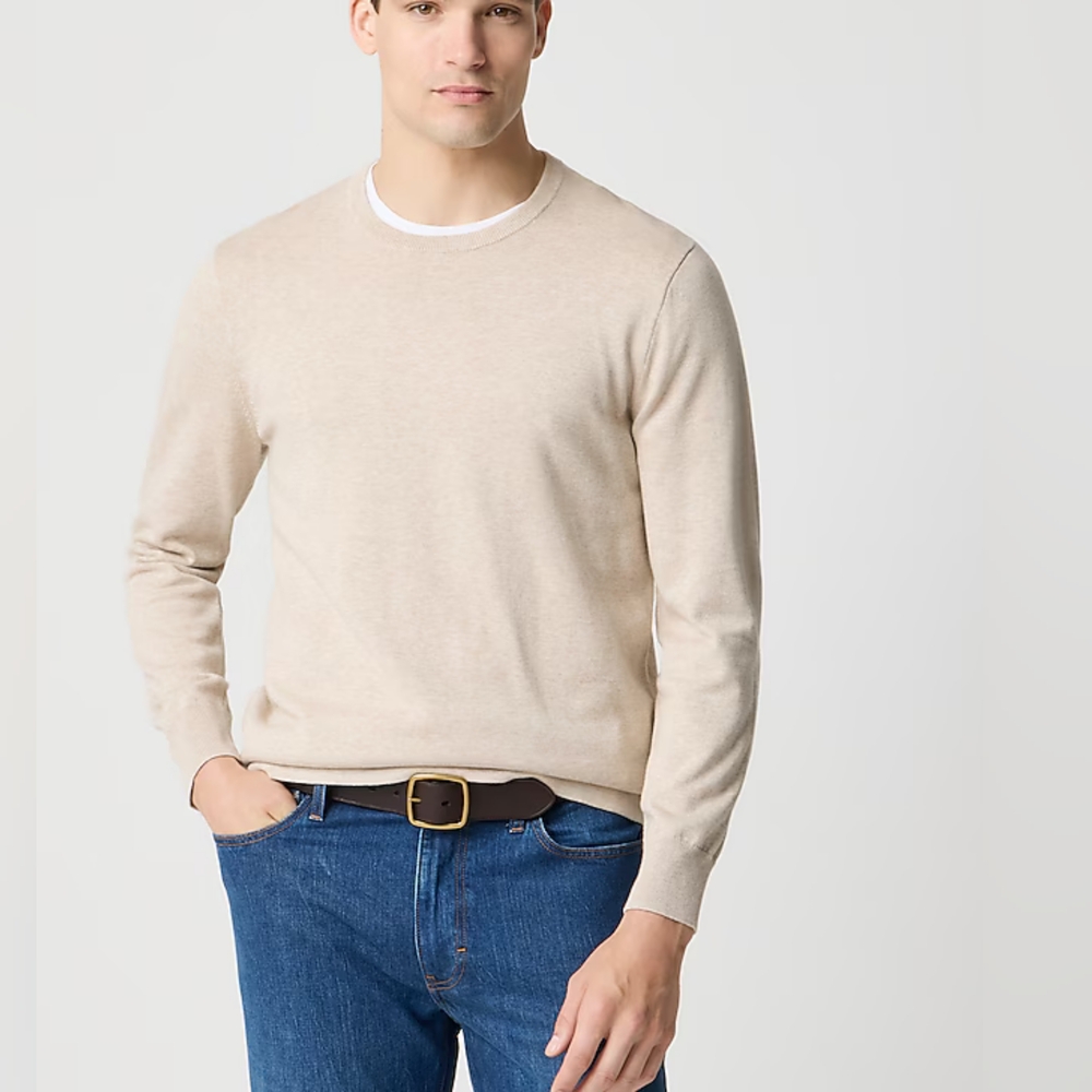 J.CREW Factory Cotton crewneck sweater-tee Size Large NWT